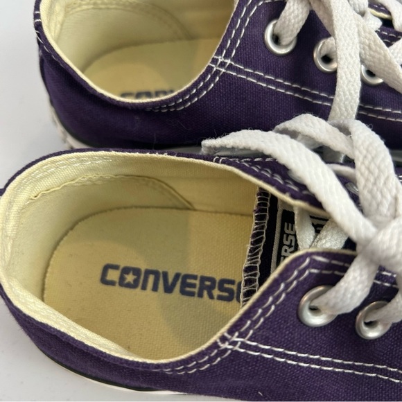 Converse All Star Chuck Taylor Low Top Purple Athletic Shoes Women’s Size 6.5 - Picture 10 of 10